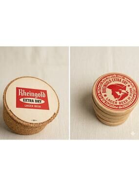 Vintage Rheingold and Knickerbocker Beer Coasters Breweriana Stack Over 100